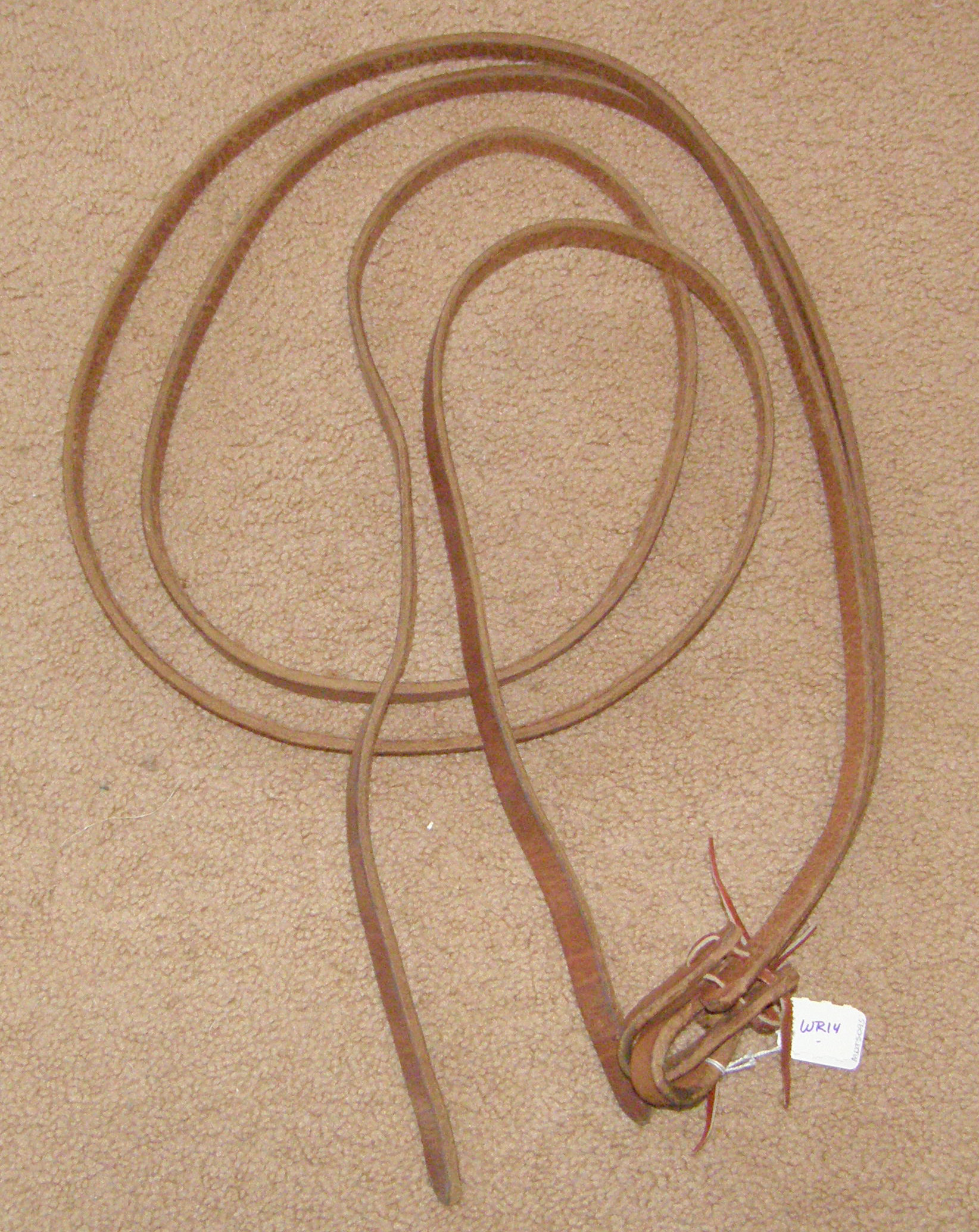 Black Leather Show Split Reins With Waterloops - Heck Of A Lope